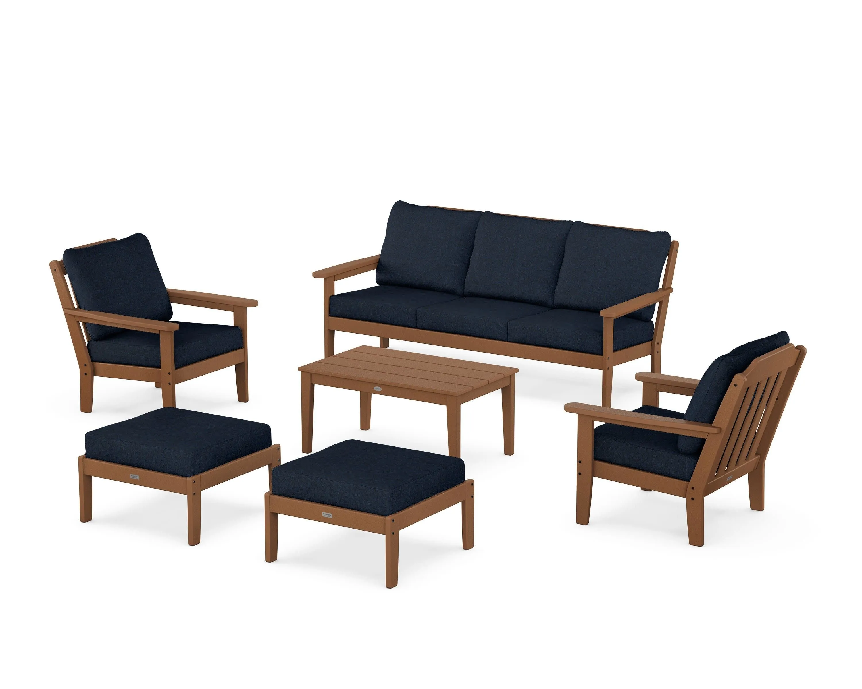 Cottage 6-Piece Lounge Sofa Set