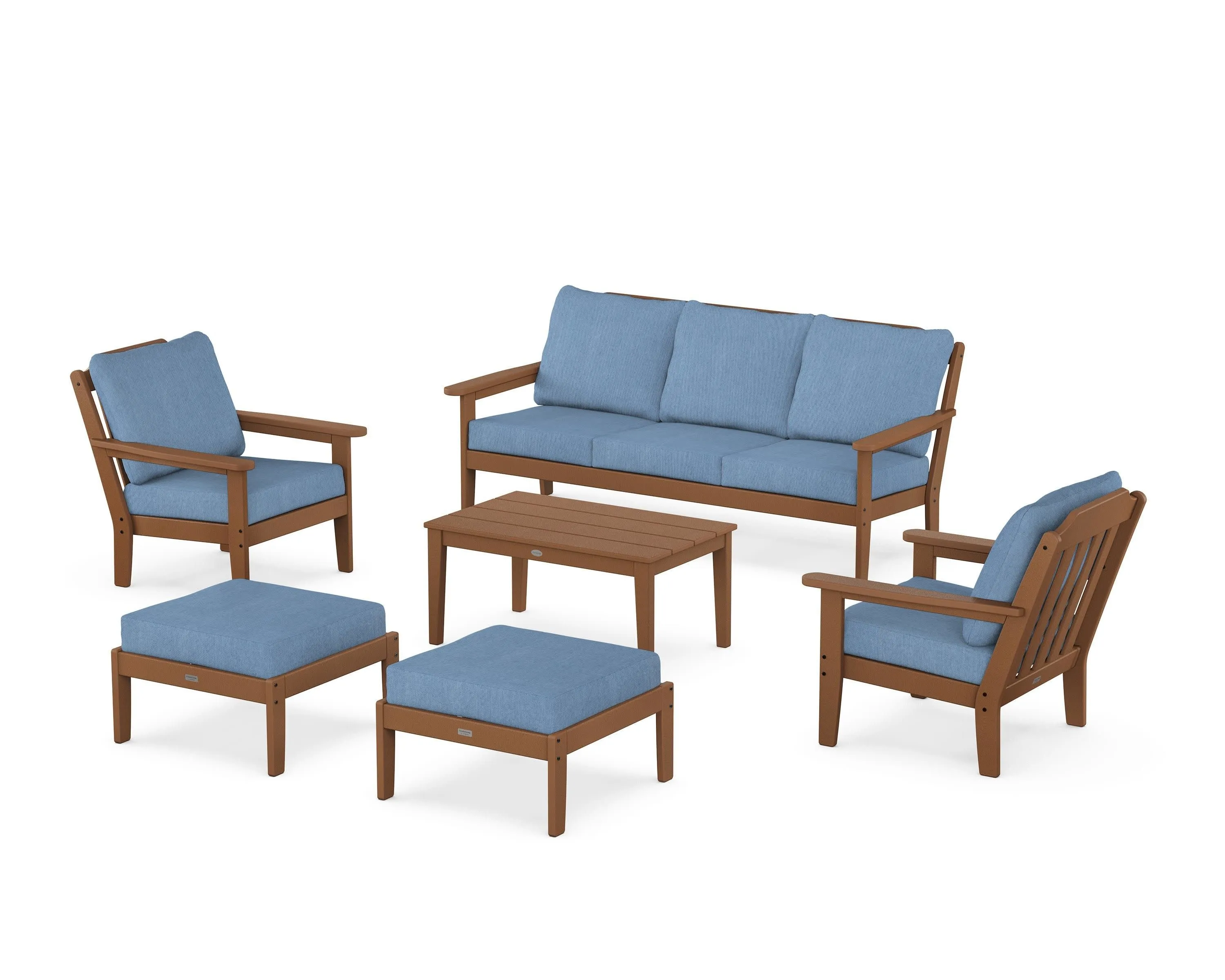 Cottage 6-Piece Lounge Sofa Set
