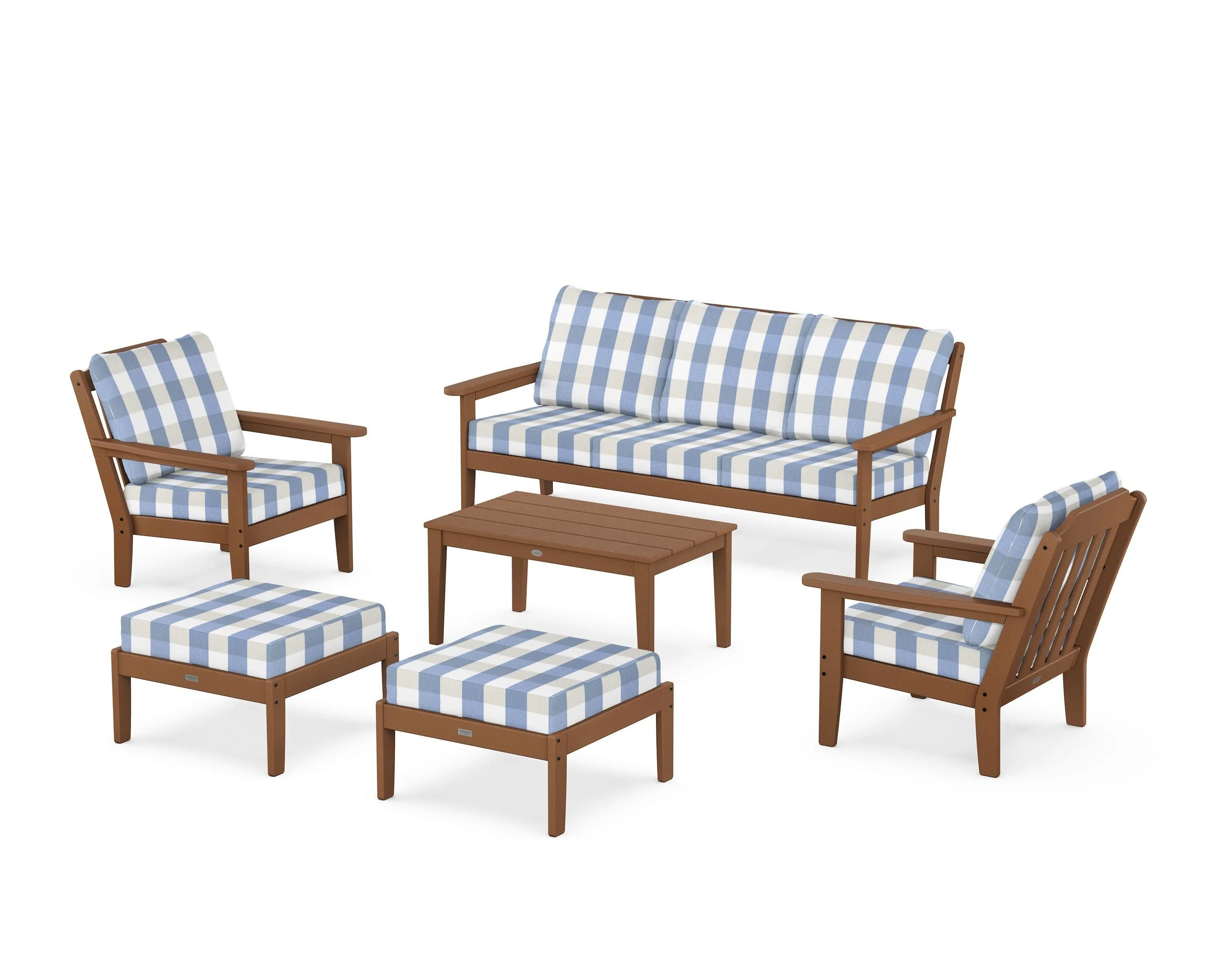 Cottage 6-Piece Lounge Sofa Set