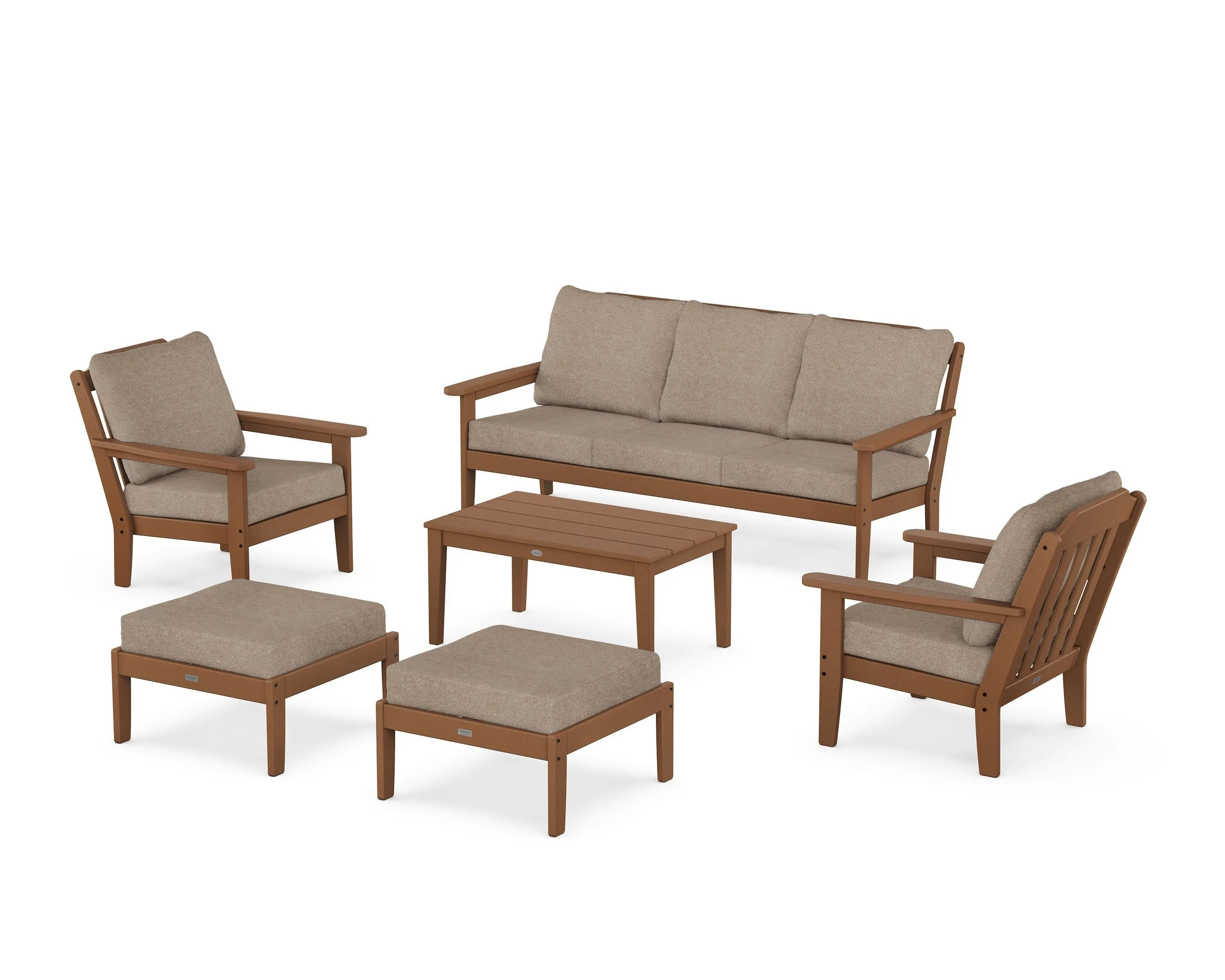 Cottage 6-Piece Lounge Sofa Set
