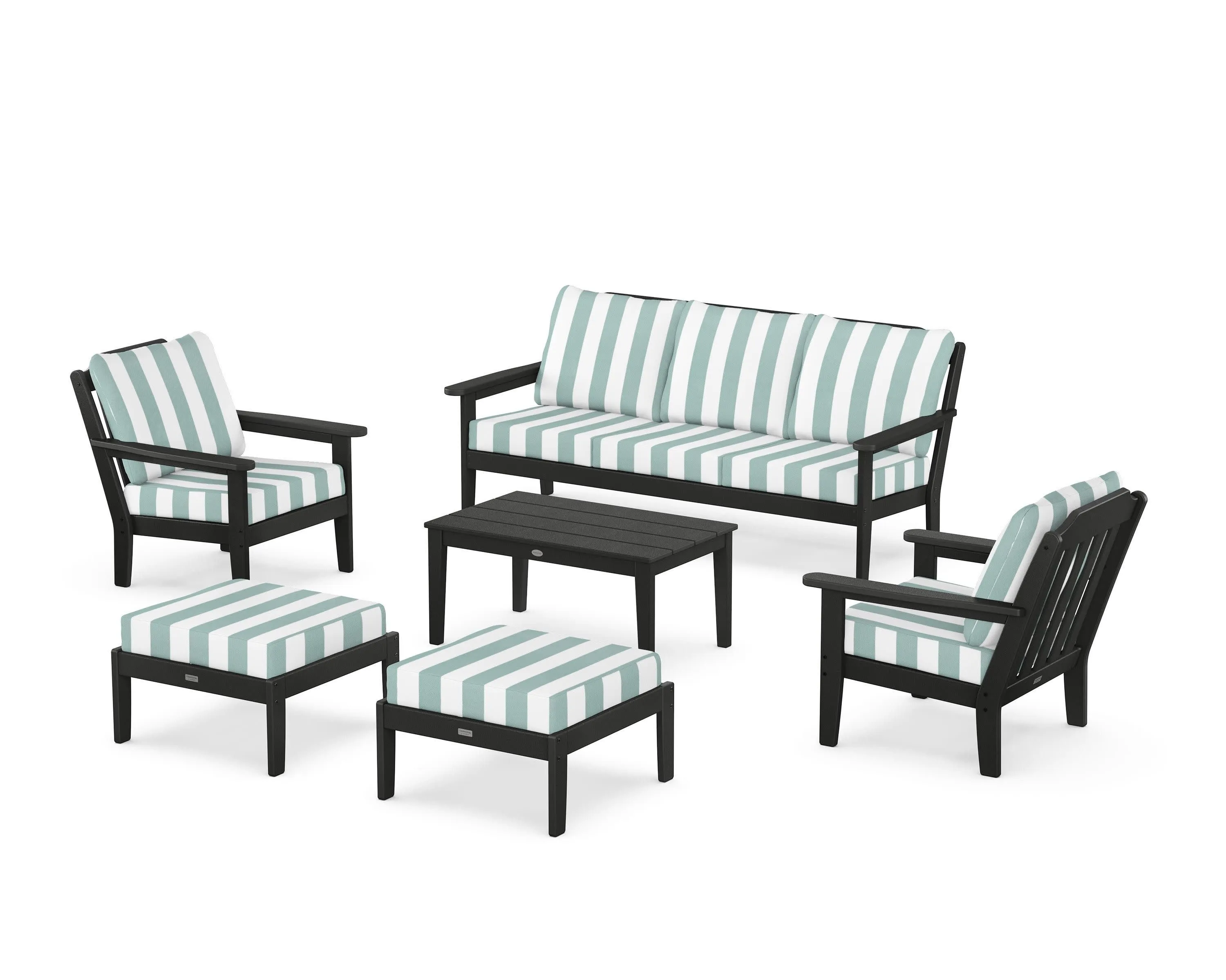 Cottage 6-Piece Lounge Sofa Set