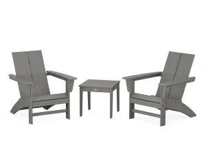 Cottage Modern Adirondack Chair 3-Piece Setoutdoor patio dining furniture set