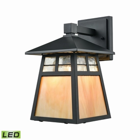 Cottage LED Outdoor Wall Sconce Matte BlackOutdoor wall sconces with motion sensor