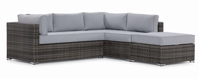Cove 3 - Piece Outdoor Sectional - Dark Greyoutdoor patio furniture set