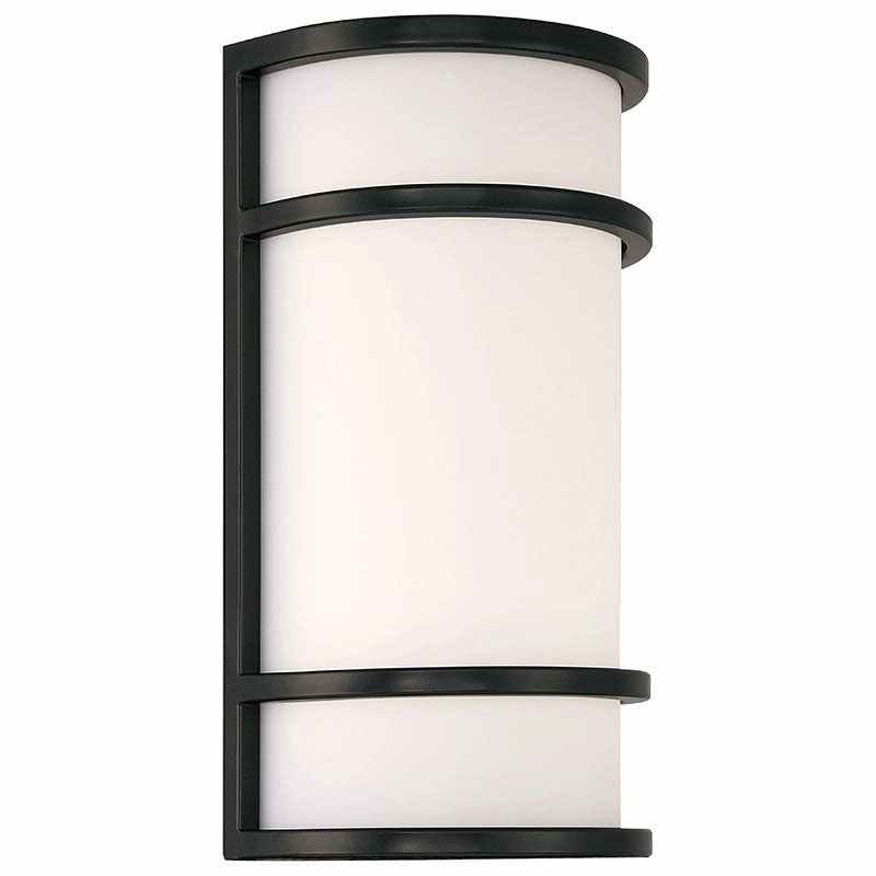 Cove Dual Voltage LED Outdoor Wall Mount BlackOutdoor wall sconces with motion sensor