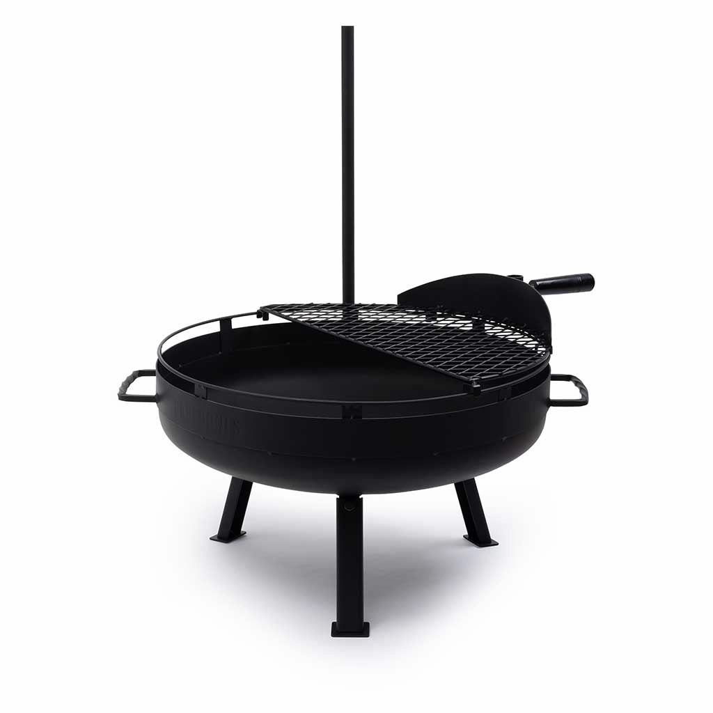 Cowboy Fire Pit Grill | 23" heavy-duty garden utility cart with handle