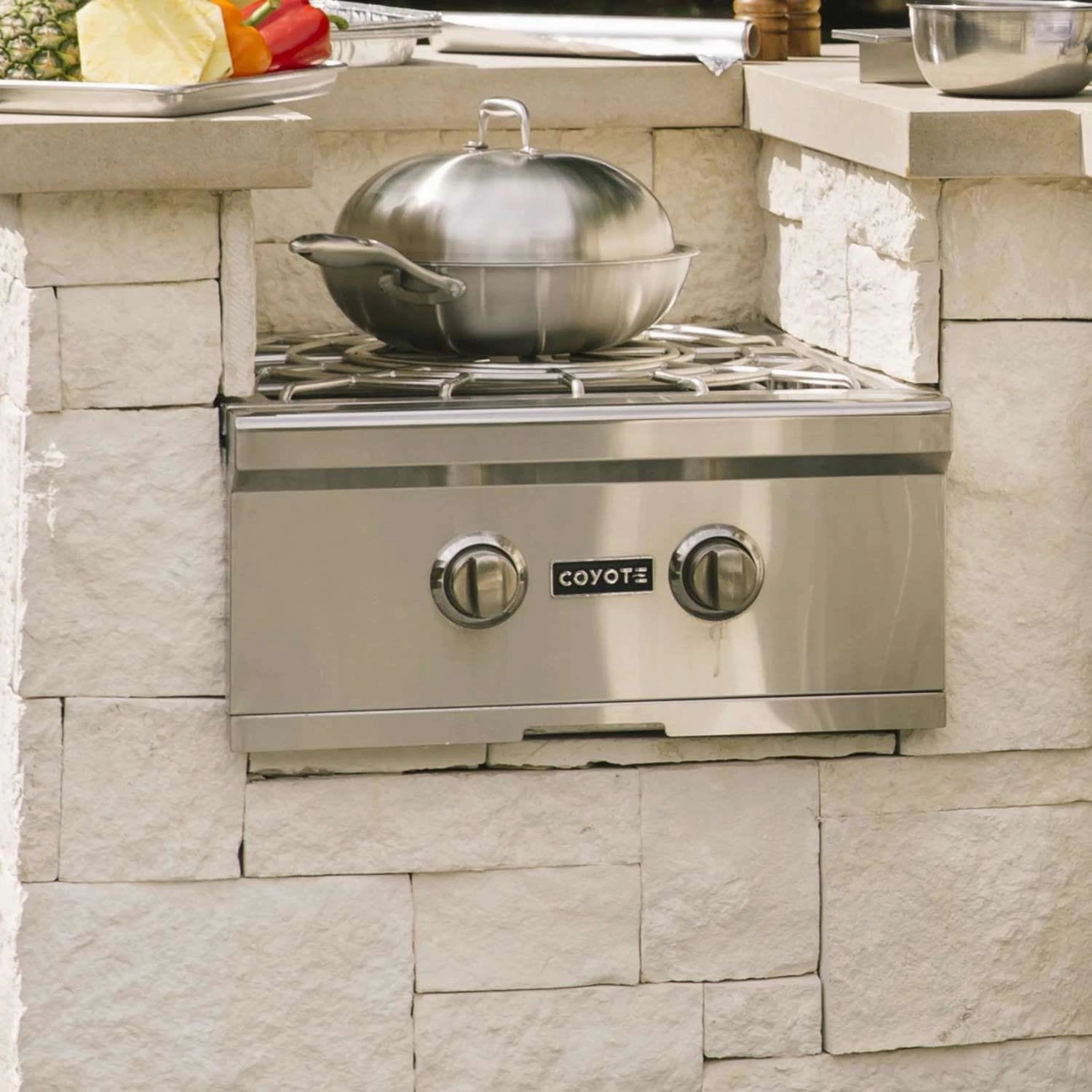 Coyote 13-inch Stainless Steel Wok for Power Burner CWOK