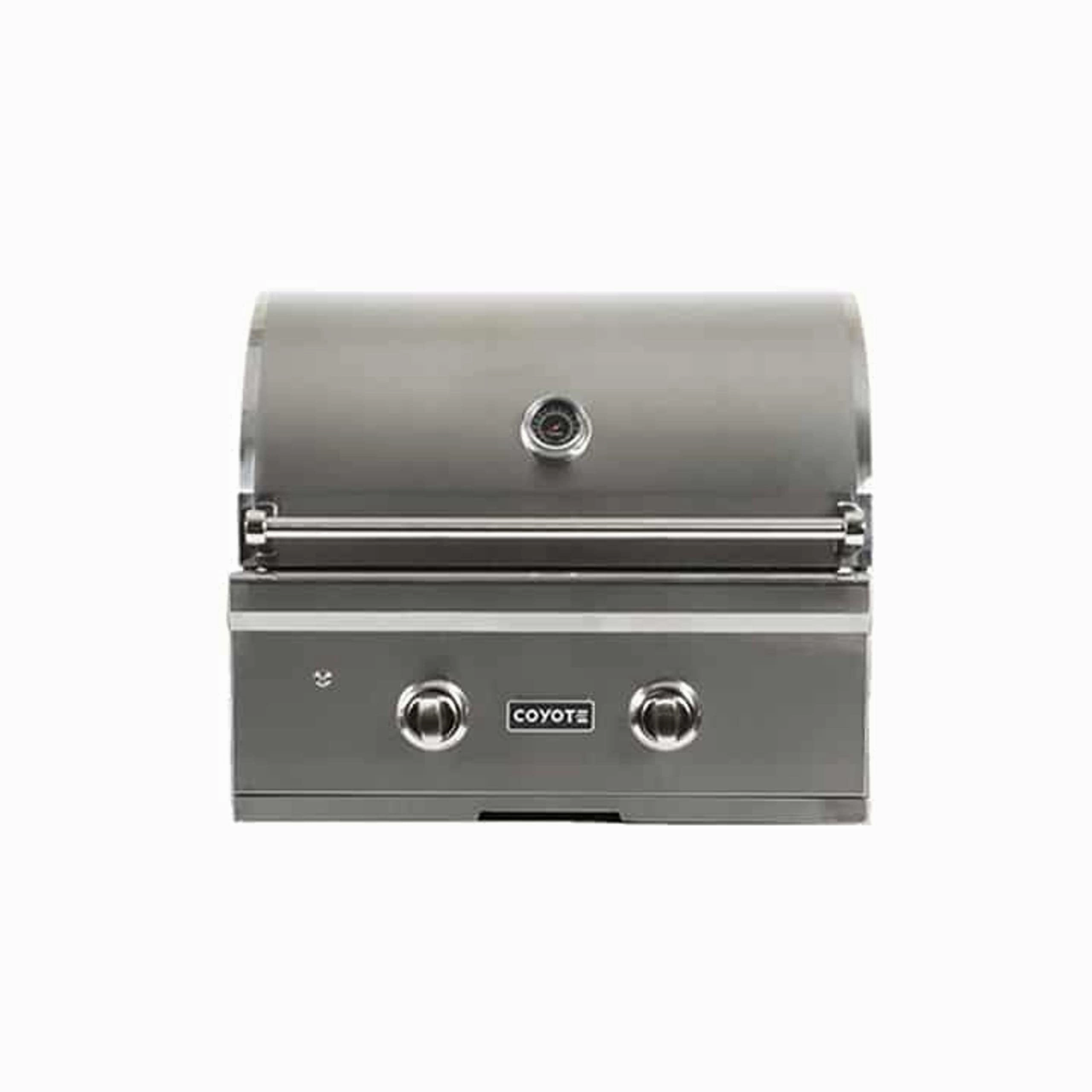 Coyote 28-inch Grill with Infinity Burners Natural Gas C1C28NG compact BBQ grill for small spaces