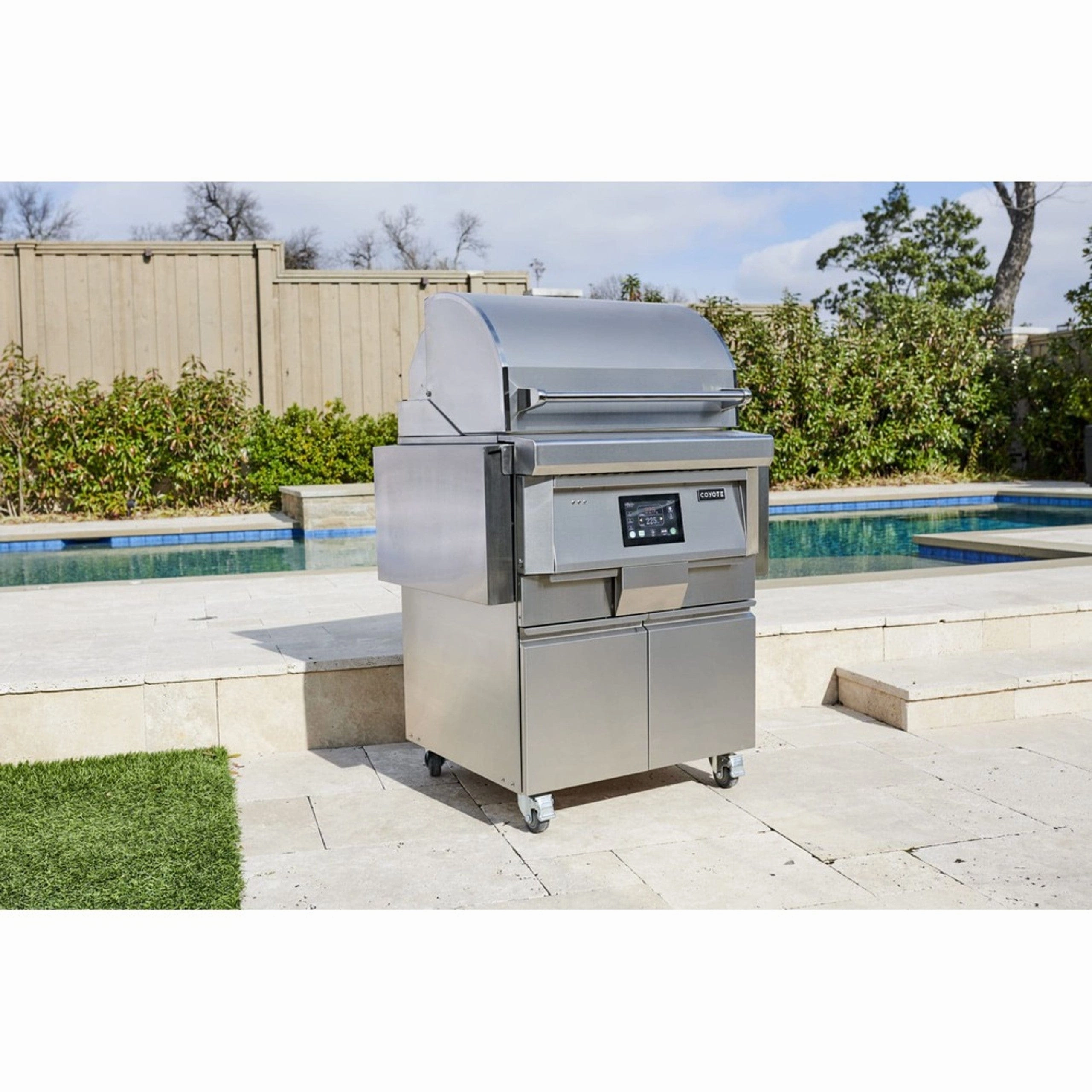 Coyote 36-inch Freestanding Stainless Steel Pellet Grill C1P36-FS