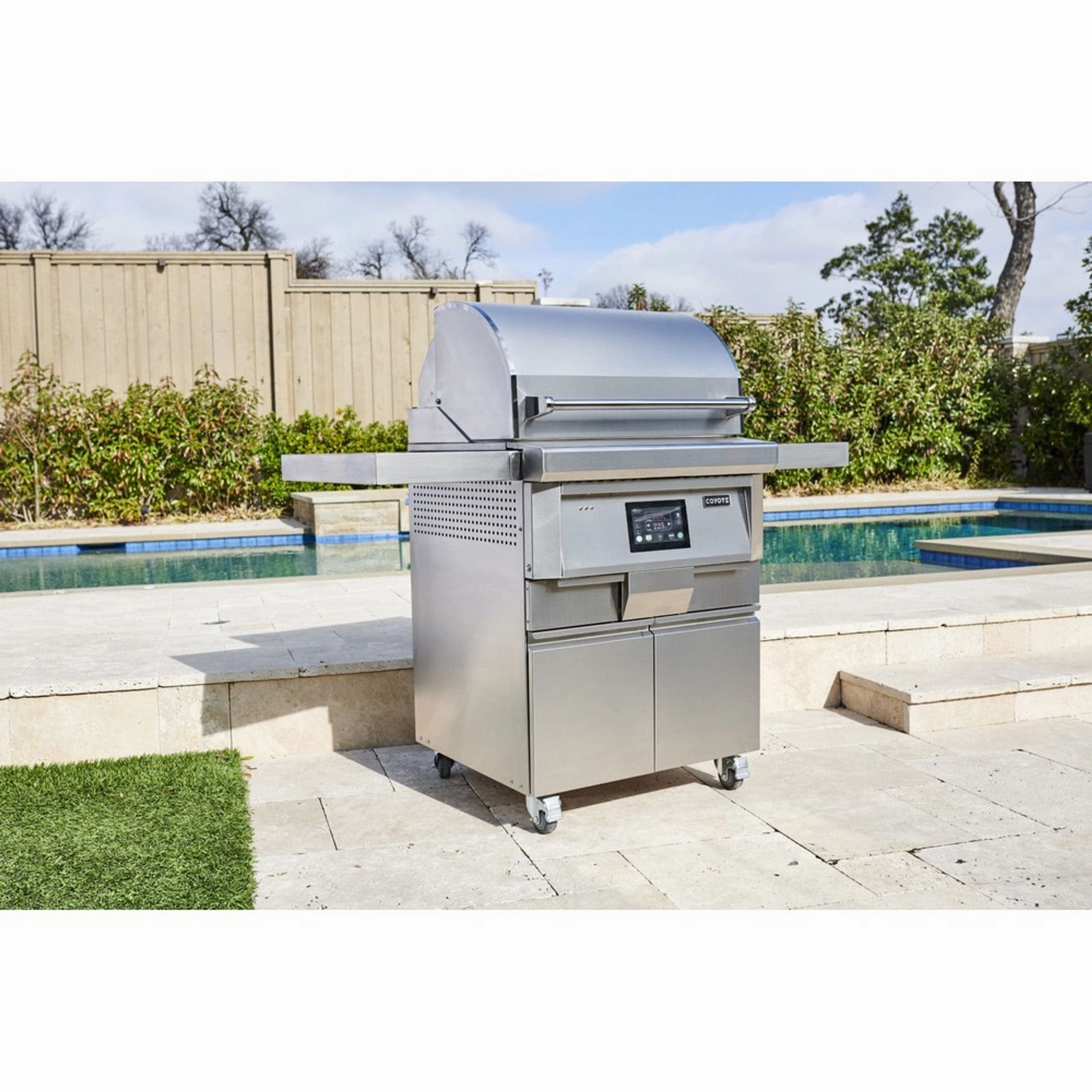 Coyote 36-inch Freestanding Stainless Steel Pellet Grill C1P36-FS