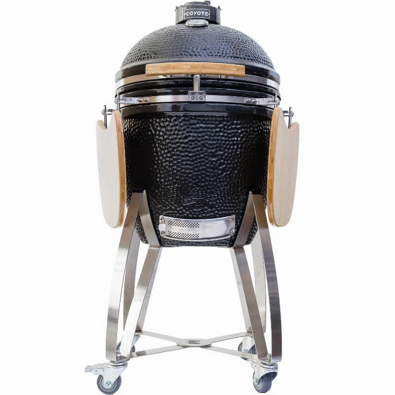 Coyote Asado Ceramic Freestanding Smoker Grill C1CHCS-FS compact BBQ grill for small spaces