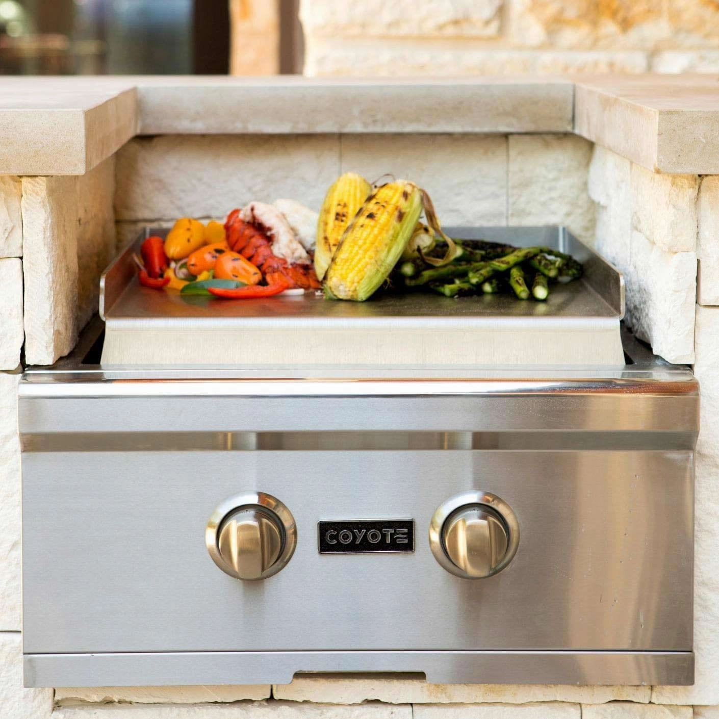 Coyote Stainless Steel Teppanyaki Griddle for Power Burner CTEP