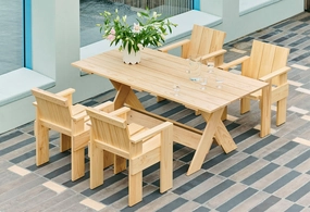 Crate Dining Tableoutdoor patio furniture set