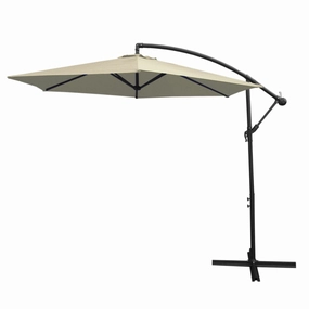 Cream Cantilever Parasol extra large ceramic garden planters