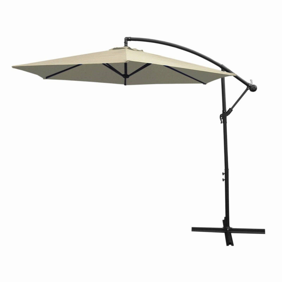Cream Cantilever Parasol & Fan Base extra large ceramic garden planters
