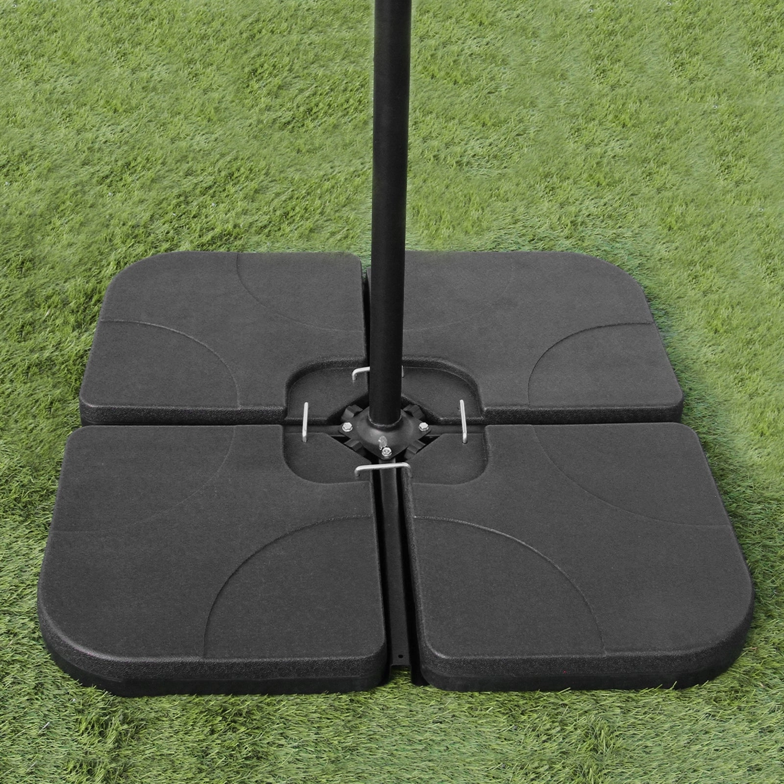 Cream Cantilever Parasol & Square Base