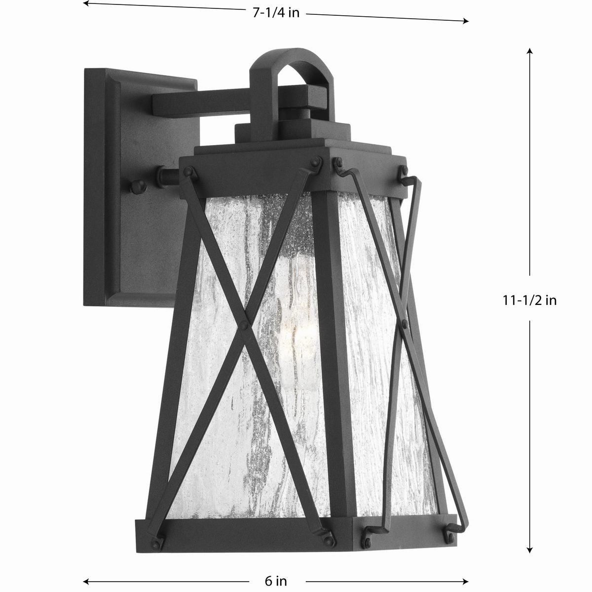 Creighton One Light Wall Lantern Black