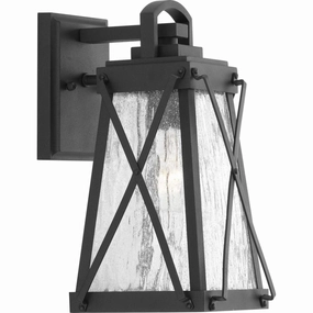 Creighton One Light Wall Lantern BlackOutdoor wall sconces with motion sensor