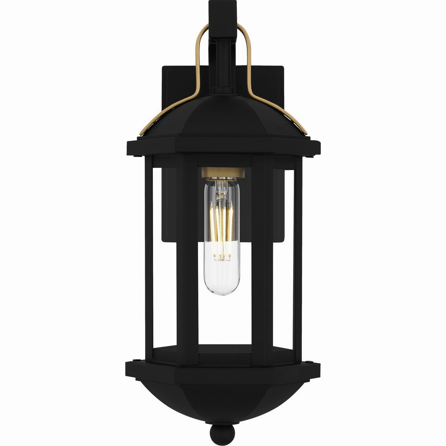 Crestfield One Light Outdoor Wall Lantern Matte Black