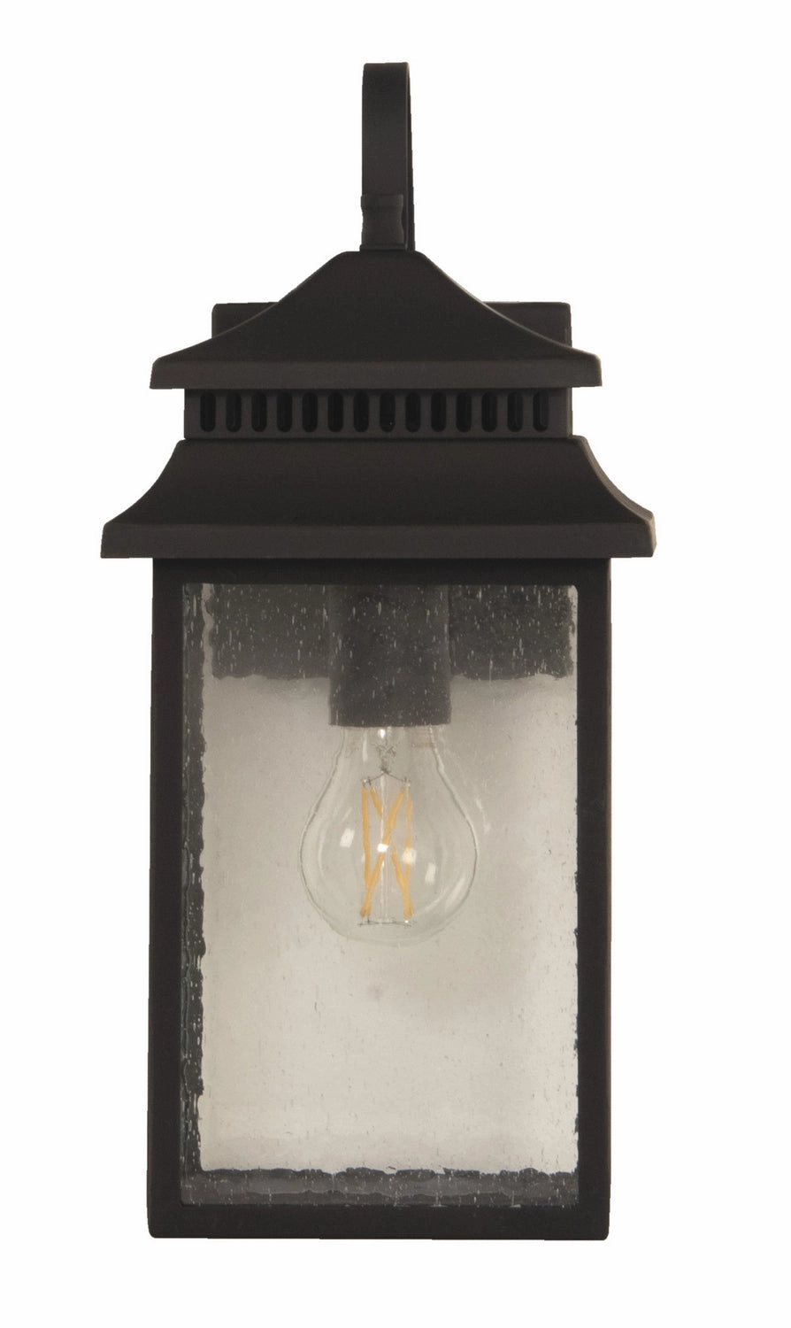 Crossbend One Light Outdoor Wall Mount Dark Bronze Gilded
