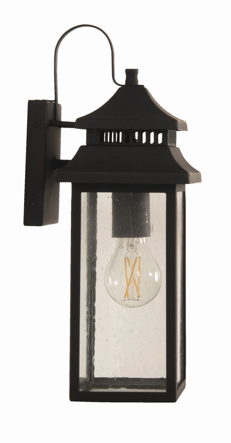 Crossbend One Light Outdoor Wall Mount Dark Bronze Gilded