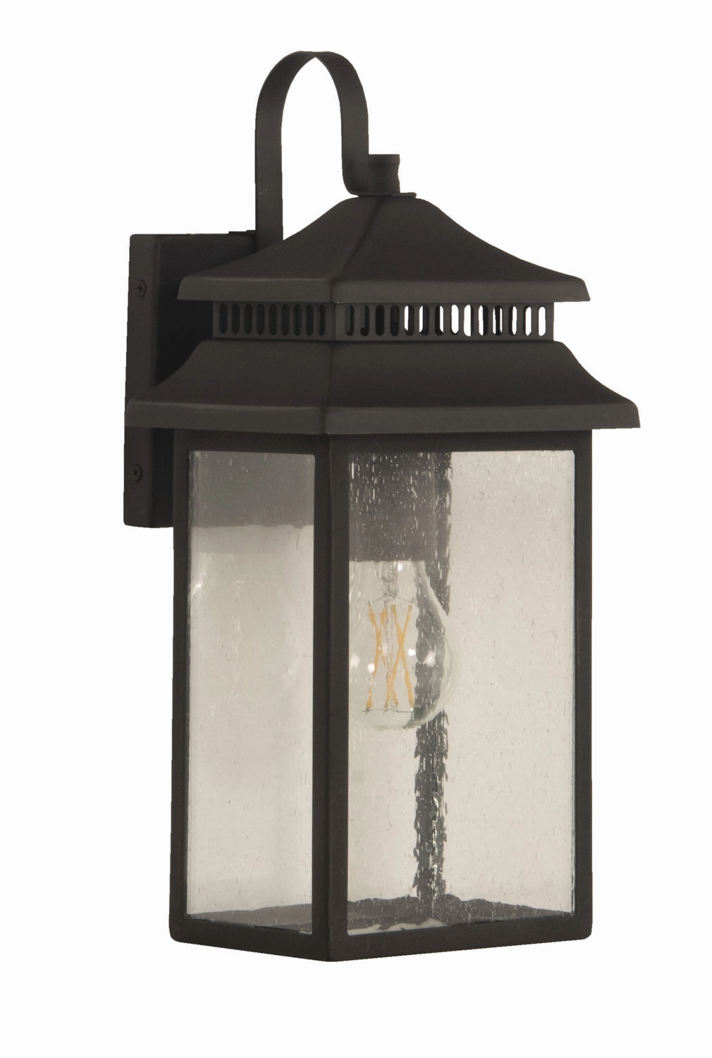 Crossbend One Light Outdoor Wall Mount Dark Bronze GildedOutdoor wall sconces with motion sensor