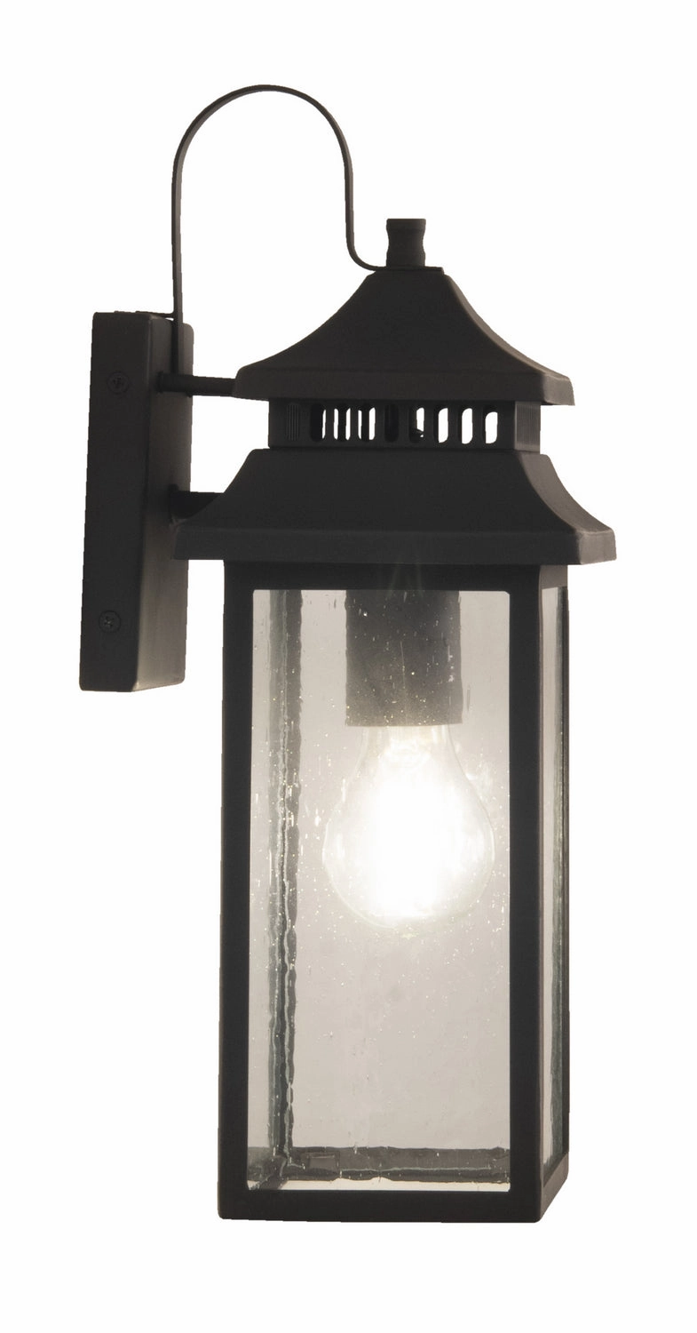 Crossbend One Light Outdoor Wall Mount Dark Bronze Gilded