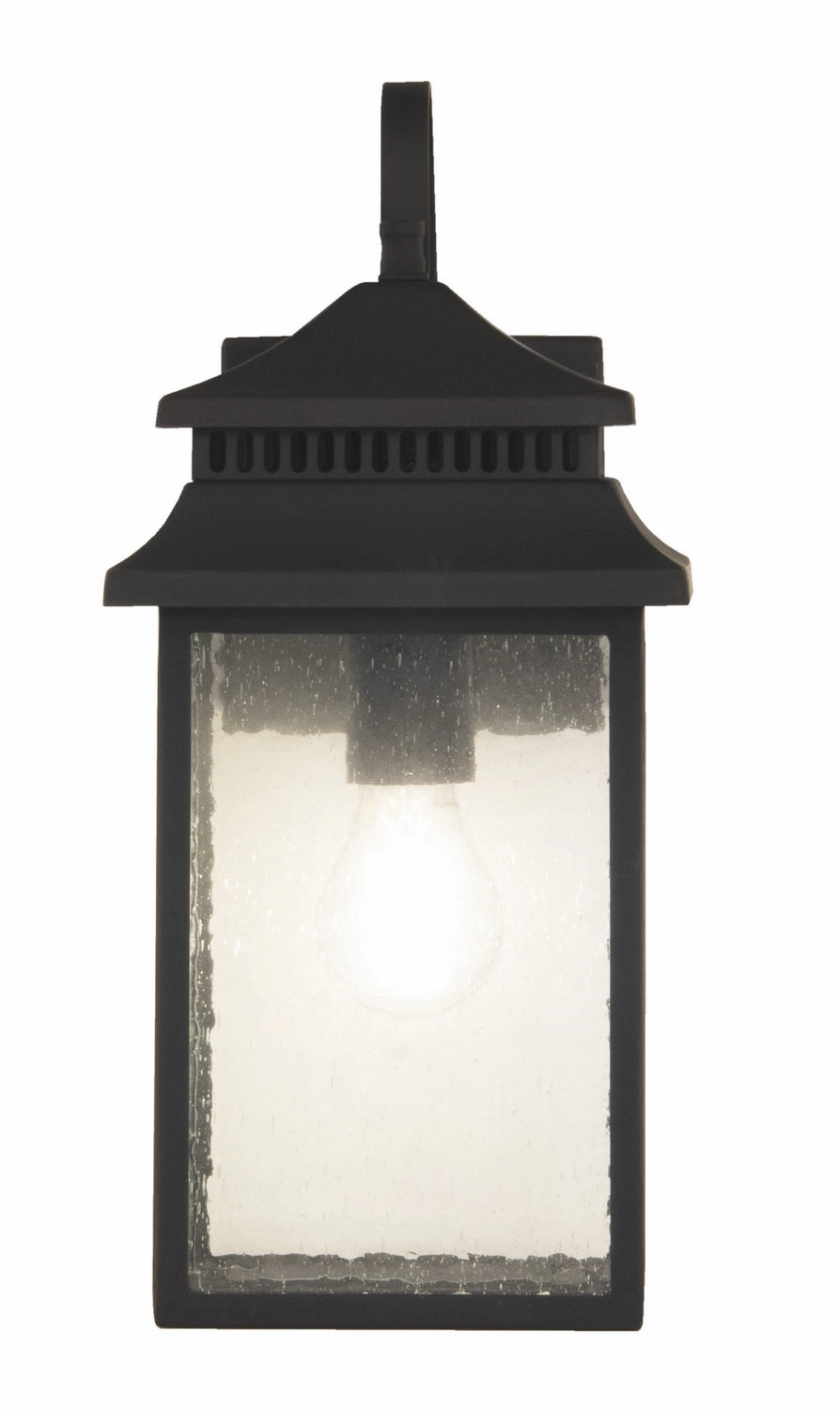 Crossbend One Light Outdoor Wall Mount Dark Bronze Gilded