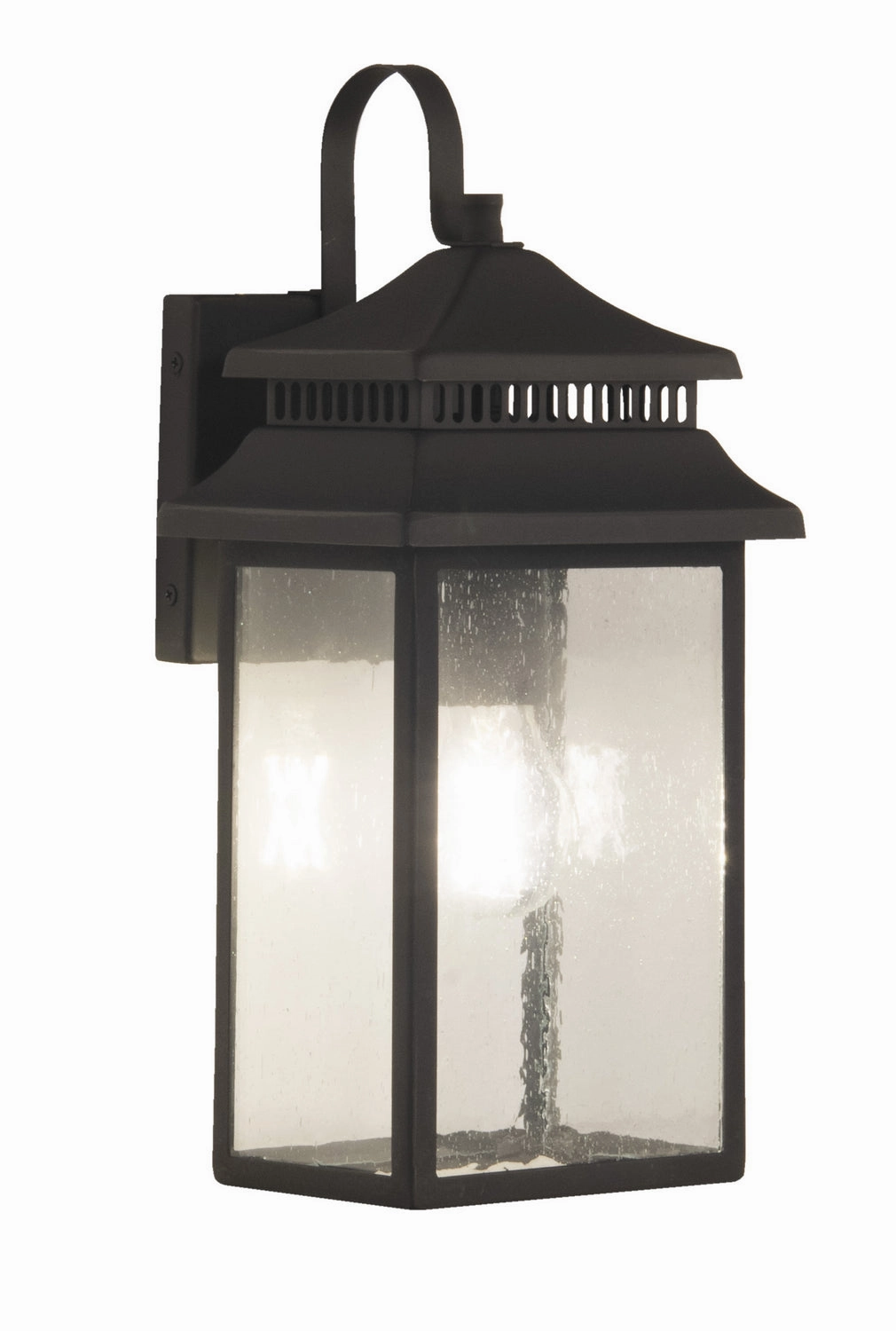 Crossbend One Light Outdoor Wall Mount Dark Bronze Gilded