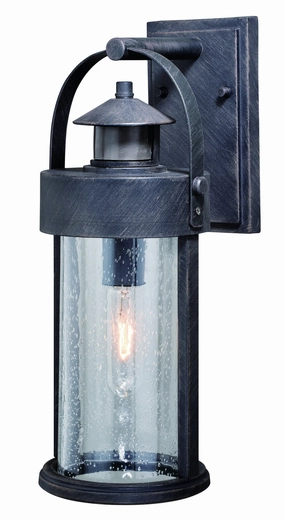 Cumberland One Light Motion Sensor Outdoor Wall Light Rust IronOutdoor wall sconces with motion sensor
