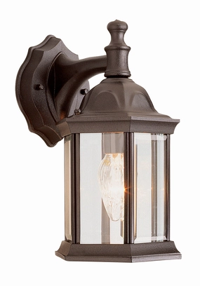 Cumberland One Light Wall Lantern RustOutdoor wall sconces with motion sensor