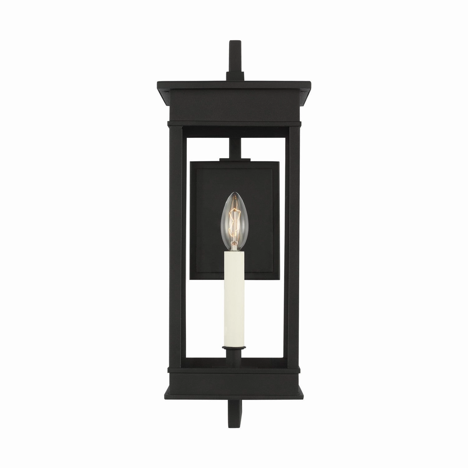 Cupertino One Light Outdoor Wall Sconce Textured BlackOutdoor wall sconces with motion sensor