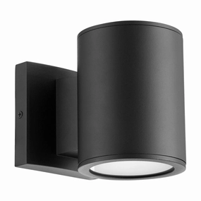 Cylinder LED Outdoor Wall Lantern Textured BlackOutdoor wall sconces with motion sensor