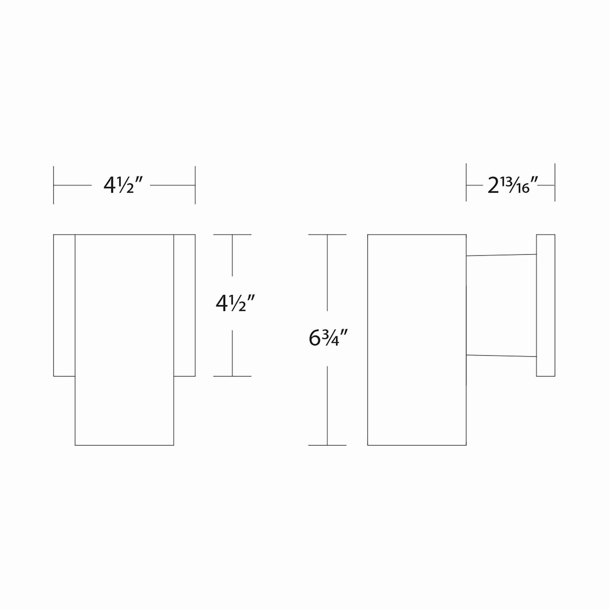 Cylinder LED Single Up or Down Indoor/Outdoor Wall Light