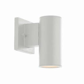 Cylinder LED Wall Sconce WhiteOutdoor wall sconces with motion sensor