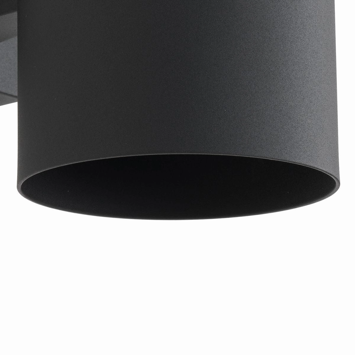 Cylinder One Light Wall Lantern Black