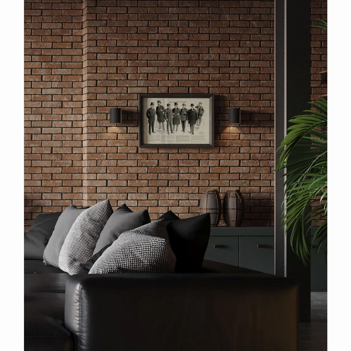 Cylinder One Light Wall Lantern Black