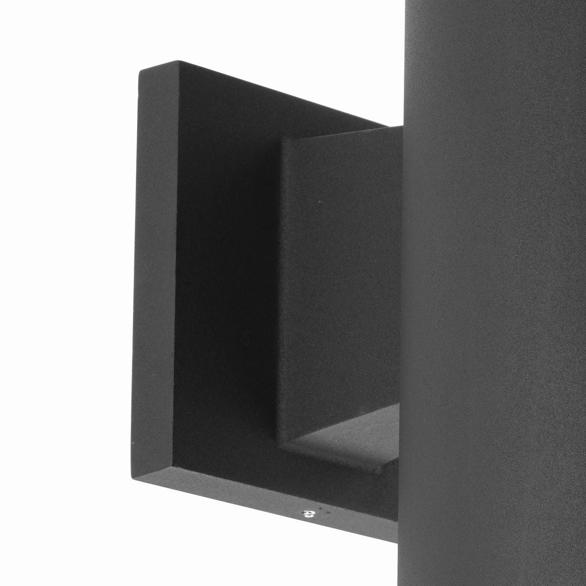 Cylinder One Light Wall Lantern Black