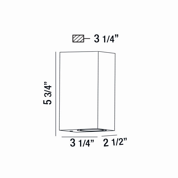 Dale LED Outdoor Wall Mount Graphite Grey