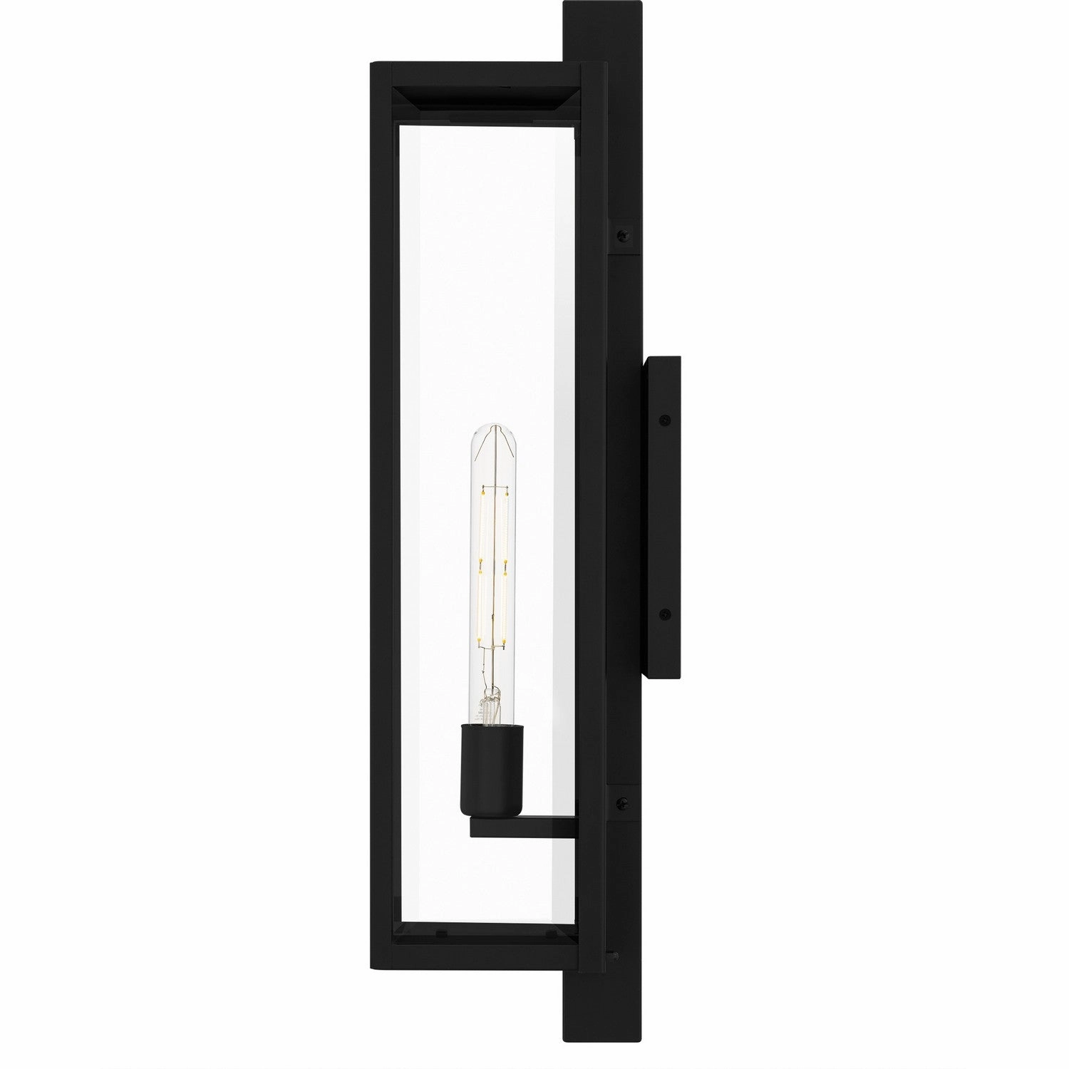 Dale One Light Outdoor Wall Lantern Matte Black