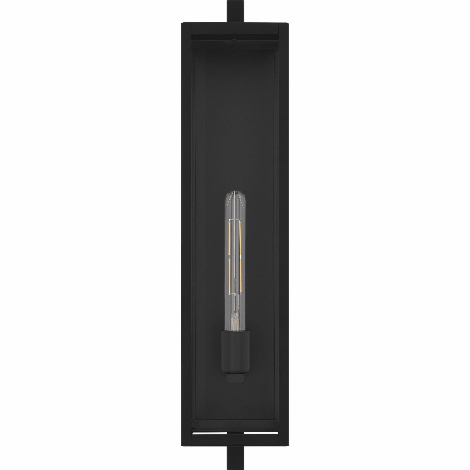 Dale One Light Outdoor Wall Lantern Matte Black