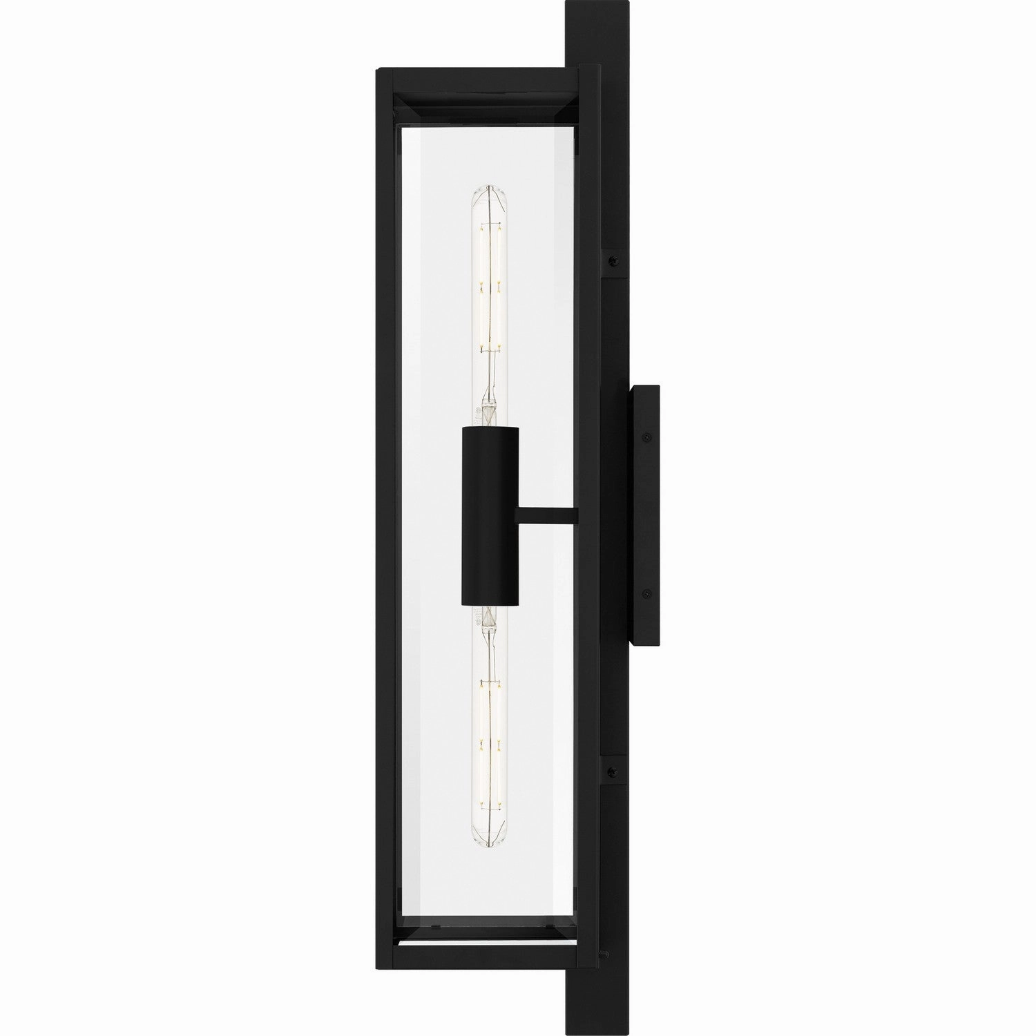 Dale Two Light Outdoor Wall Lantern Matte Black