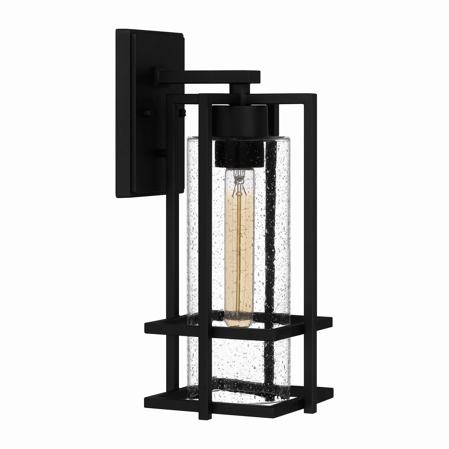 Damien One Light Outdoor Wall Mount Earth Black