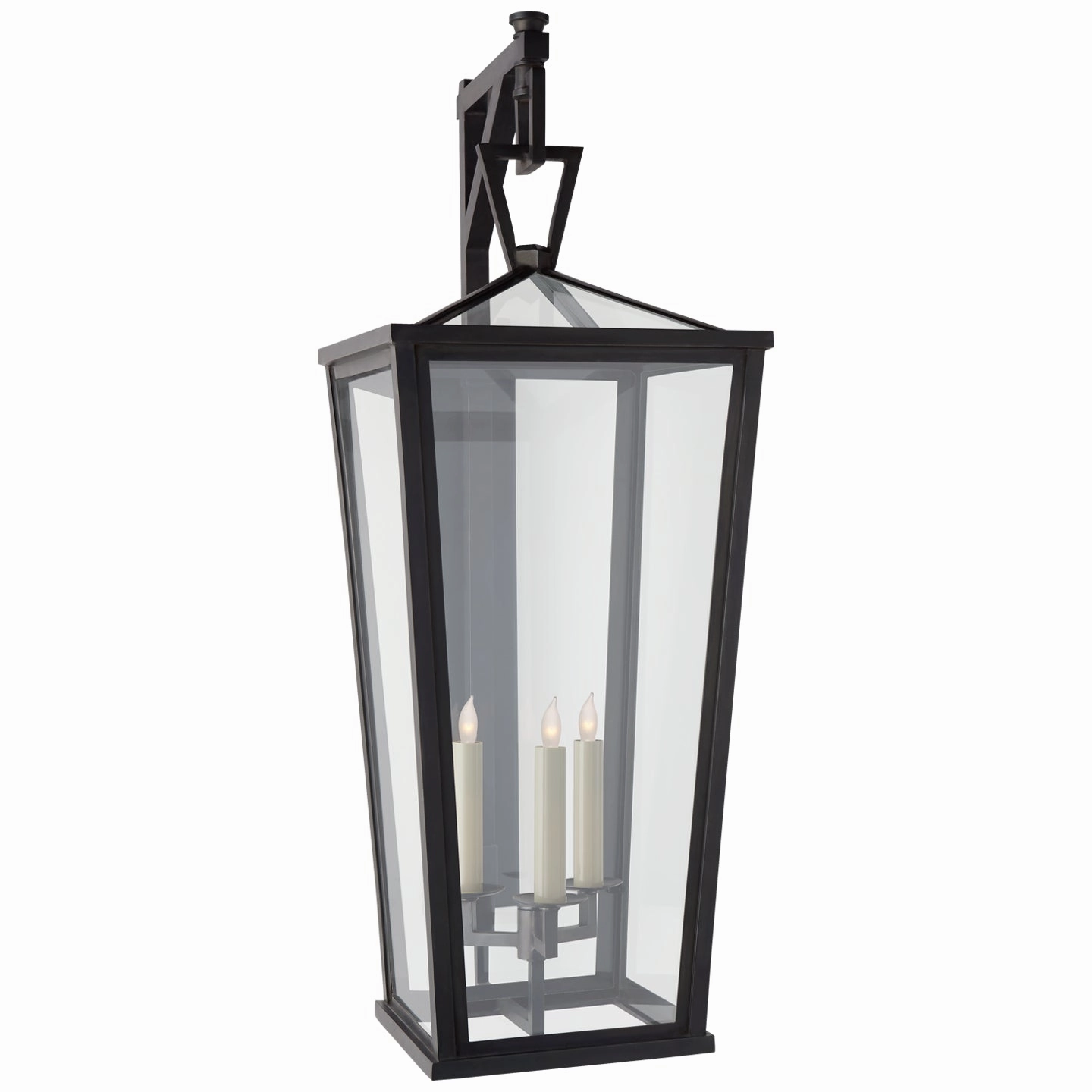 Darlana Outdoor Three Light Wall Lantern BronzeOutdoor wall sconces with motion sensor