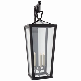 Darlana Outdoor Three Light Wall Lantern BronzeOutdoor wall sconces with motion sensor