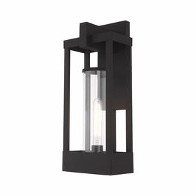 Delancey One Light Outdoor Wall Lantern BlackOutdoor wall sconces with motion sensor