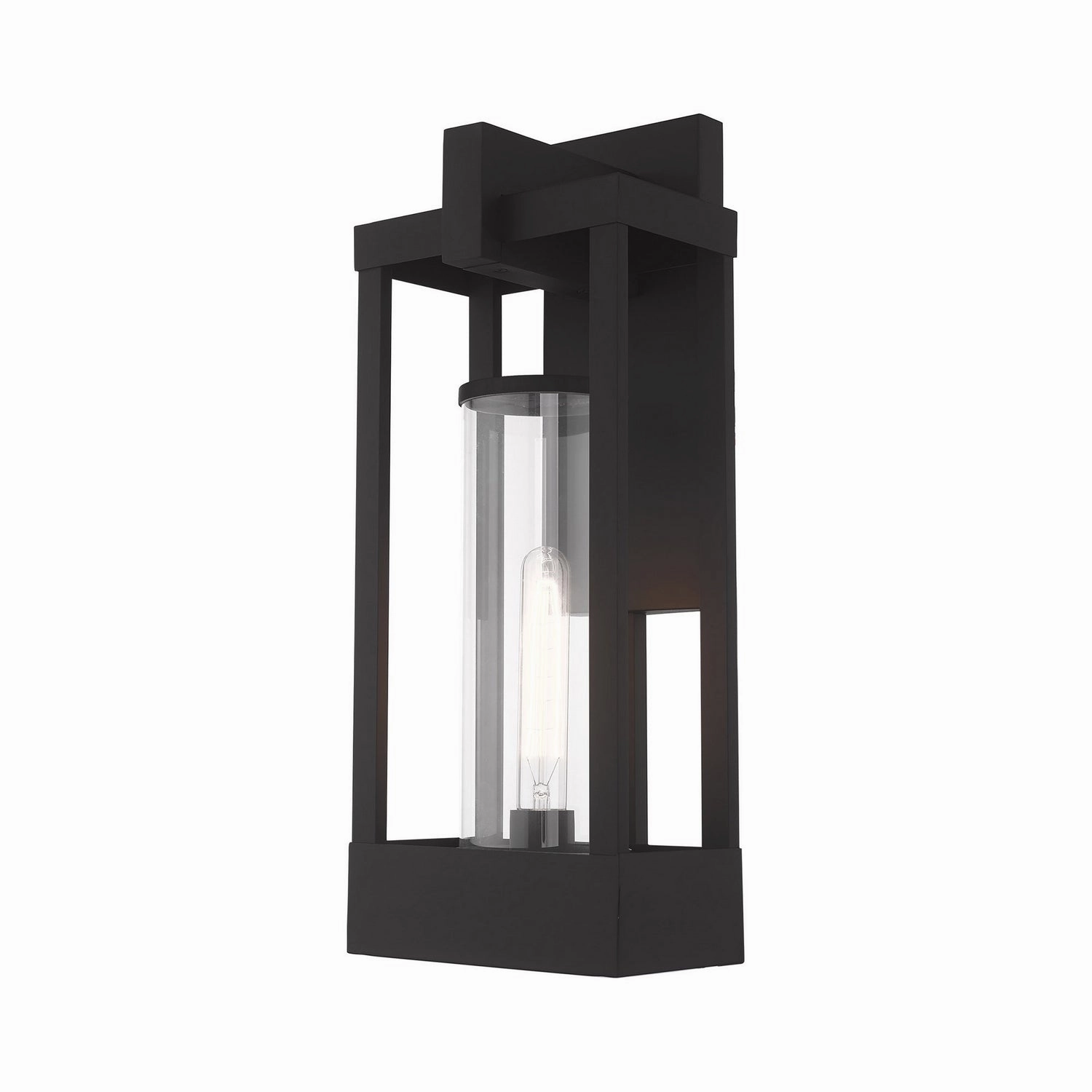 Delancey One Light Outdoor Wall Lantern BlackOutdoor wall sconces with motion sensor