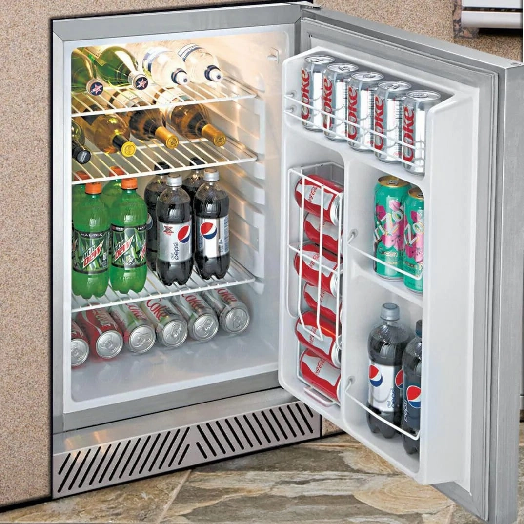 Delta Heat 20-Inch 4.1 Cu. Ft. Outdoor Rated Compact Refrigerator With Lock DHOR20 outdoor beverage cooler with wheels