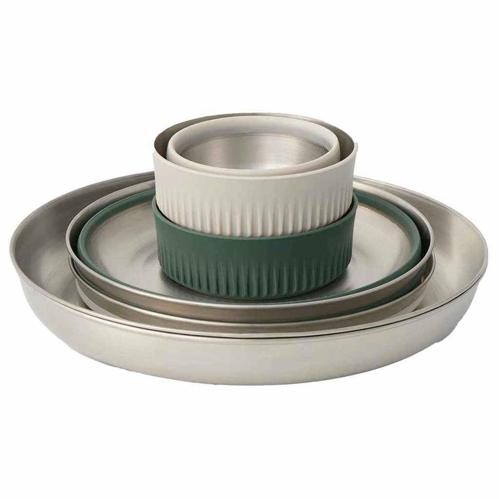 Detour Stainless Steel Collapsible Dinnerware Set