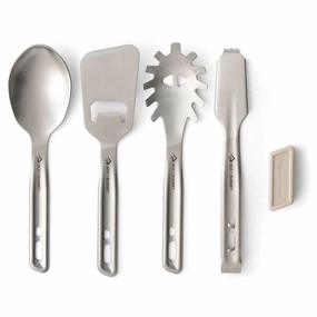 Detour Stainless Steel Utensil Set heavy-duty garden utility cart with handle